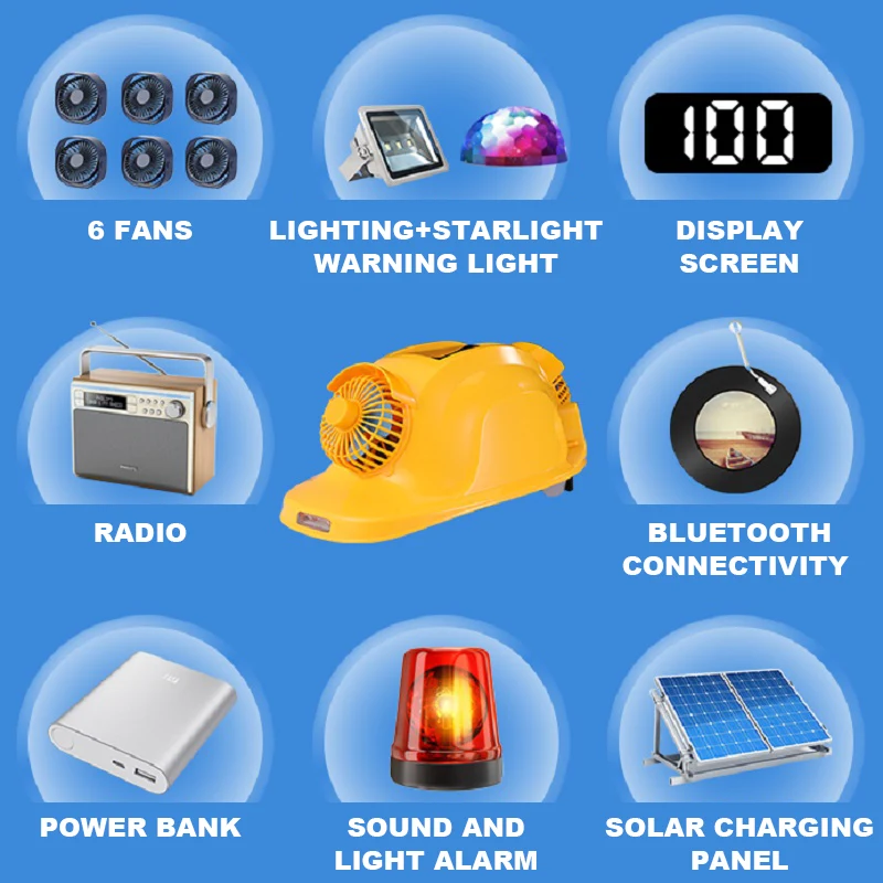 Solar Fan Hard Hat